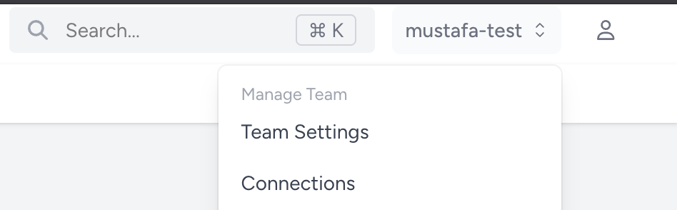 Open Team Settings