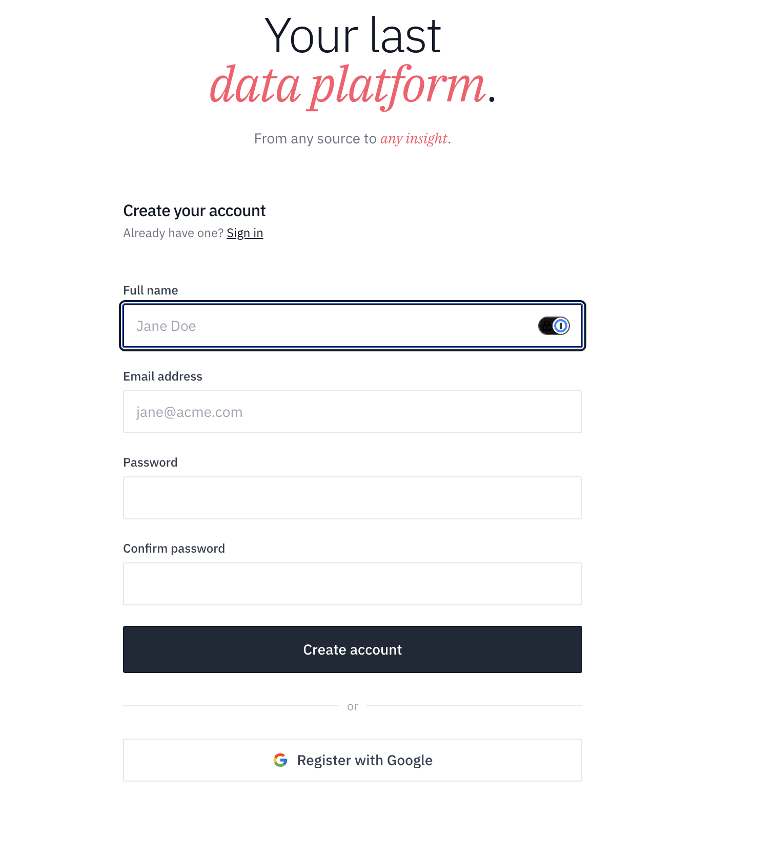 Create a Bruin Cloud account